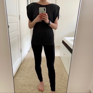 Issey Miyake Structured Sleeve Top (Fits XS/S/M)